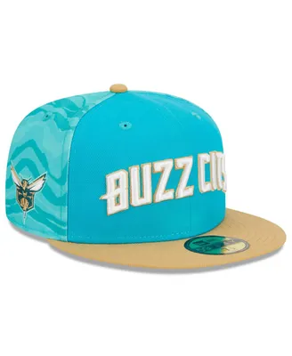 Men's New Era Turquoise, Gold Charlotte Hornets 2023/24 City Edition 59FIFTY Fitted Hat