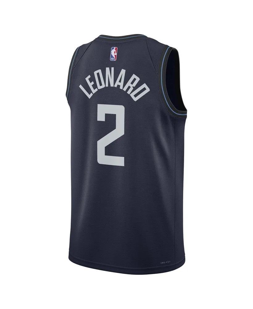 Men's and Women's Nike Kawhi Leonard Navy La Clippers 2023/24 Swingman Jersey - City Edition