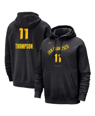 Men's Nike Klay Thompson Black Golden State Warriors 2023/24 City Edition Name and Number Pullover Hoodie