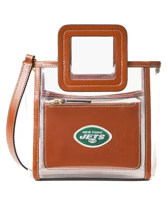 Women's Staud New York Jets Clear Mini Shirley Bag
