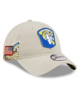 Men's New Era Stone Los Angeles Rams 2023 Salute To Service 9TWENTY Adjustable Hat