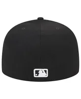 Men's New Era Black Washington Nationals Jersey 59FIFTY Fitted Hat