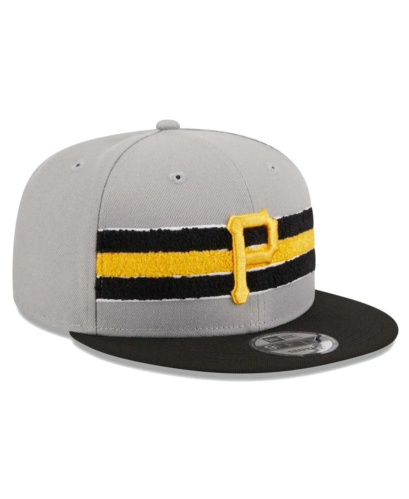 Men's New Era Gray, Black Pittsburgh Pirates Band 9FIFTY Snapback Hat