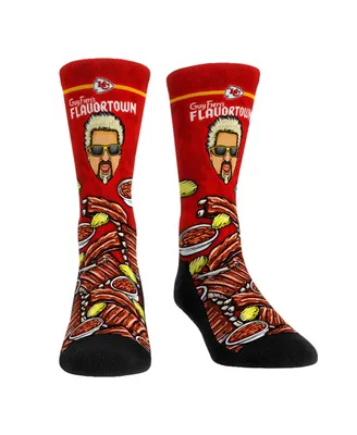 Men's and Women's Rock 'Em Socks Kansas City Chiefs Nfl x Guy Fieri's Flavortown Crew Socks