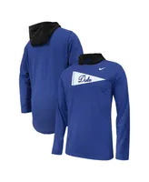 Big Boys Nike Royal Duke Blue Devils Sideline Performance Long Sleeve Hoodie T-shirt