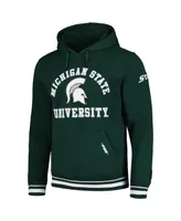 Men's Pro Standard Green Michigan State Spartans Classic Stacked Logo Pullover Hoodie