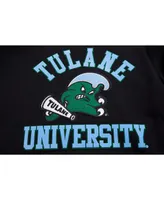 Men's Pro Standard Black Tulane Green Wave Classic Stacked Logo Pullover Hoodie