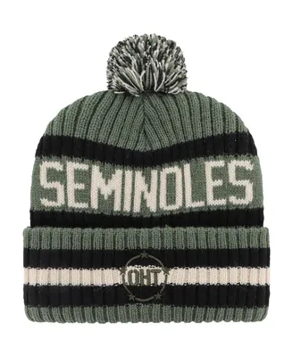 Men's '47 Brand Green Florida State Seminoles Oht Military-Inspired Appreciation Bering Cuffed Knit Hat with Pom
