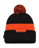 Men's Nike Black Oklahoma State Cowboys Sideline Team Cuffed Knit Hat with Pom