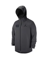 Men's Jordan Anthracite North Carolina Tar Heels Tonal Showtime Full-Zip Hoodie Jacket