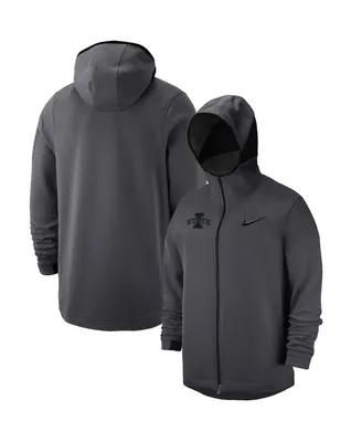 Men's Nike Anthracite Iowa State Cyclones Tonal Showtime Full-Zip Hoodie Jacket