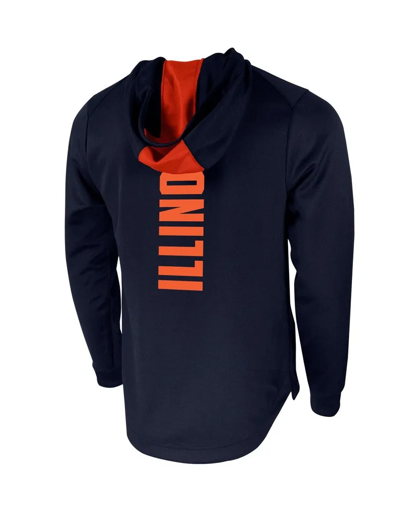 Men's Nike Navy Illinois Fighting Illini 2-Hit Performance Pullover Hoodie