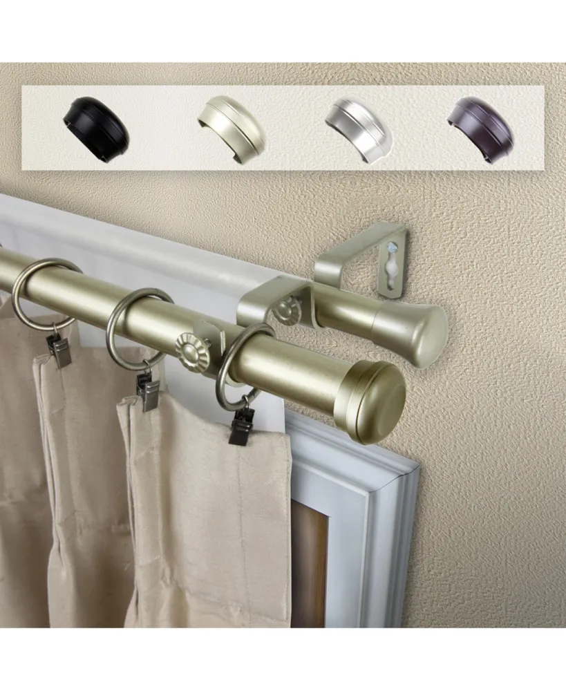 Rosen 1" Double Curtain Rod 120-170