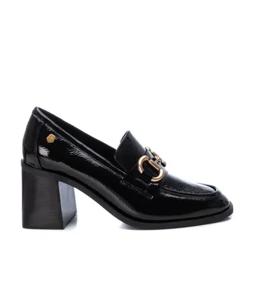 Women's Patent Leather Heeled Loafers, Carmela Collection By Xti