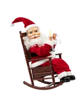 13.5" Animated Musical Rocking Santa