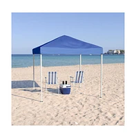 Tamar 10'X10' Weather Resistant, Uv Coated Pop Up Canopy Tent With Reinforced Corners, Height Adjustable Frame And Carry Bag