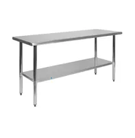 Stainless Steel 18 Gauge Prep And Work Table With Undershelf