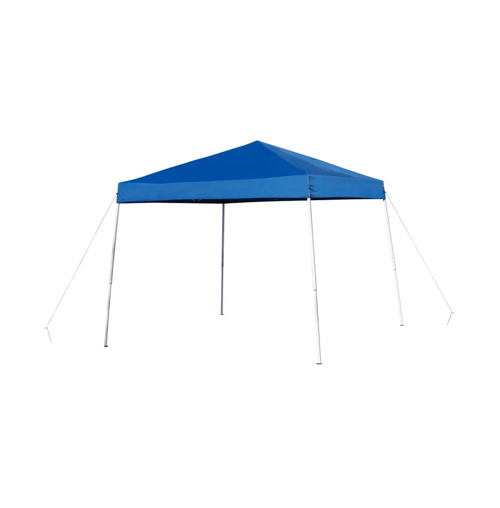 Tamar 10'X10' Weather Resistant, Uv Coated Pop Up Canopy Tent With Reinforced Corners, Height Adjustable Frame And Carry Bag