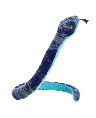Aurora X-Large Blue Tree Snake Playful Plush Toy Blue 50"