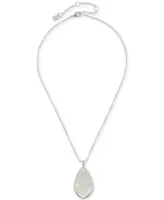 Lucky Brand Colored Stone Pendant Necklace, 16" + 3" extender