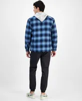 Sun Stone Mens Evans Plaid Shirt Jacket Hooded Sweater Articulated Jogger Created For Macys