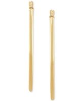 14k Gold Hoop Earrings, 40mm