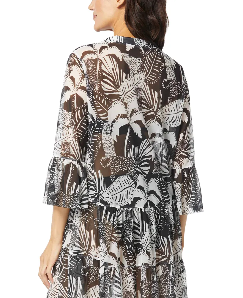 Coco Reef Women's Enchant Printed Swim Cover-Up Dress