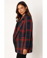 Petal and Pup Women's Vivienne Plaid Blazer