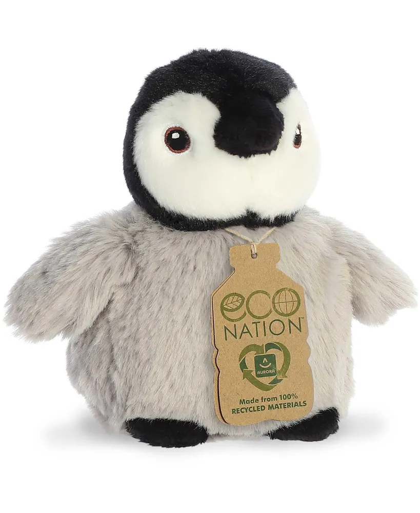 Aurora Mini Penguin Eco Nation Eco-Friendly Plush Toy Gray 5"