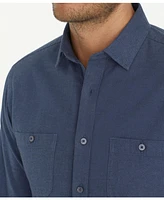 UNTUCKit Men's Regular Fit Hemsworth Flannel Button Up Shirt