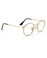 Ray-Ban Unisex Round Metal Optics Eyeglasses, RB3447V