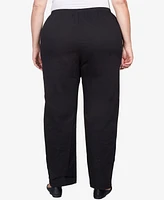 Alfred Dunner Plus Mid-Rise Casual Pants