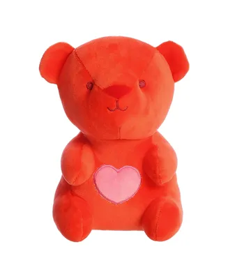 Aurora Small Yummy Heartbear Valentine Heartwarming Plush Toy Red 8"