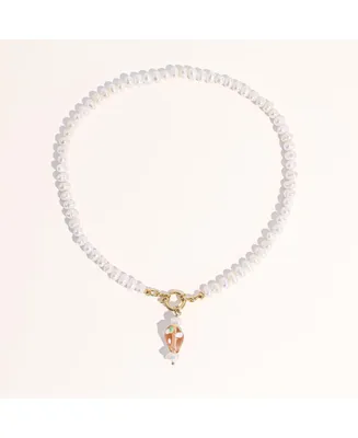 Ichiko Strawberry Pearl Necklace 20" For Women