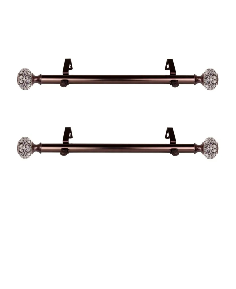 Elsie 1" Side Curtain Rod 12-20" (Set of 2