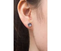 Starfish Project Lora Lavender & Silver Stud Earrings