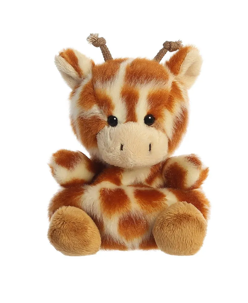 Aurora Mini Safara Giraffe Palm Pals Adorable Plush Toy Brown 5"