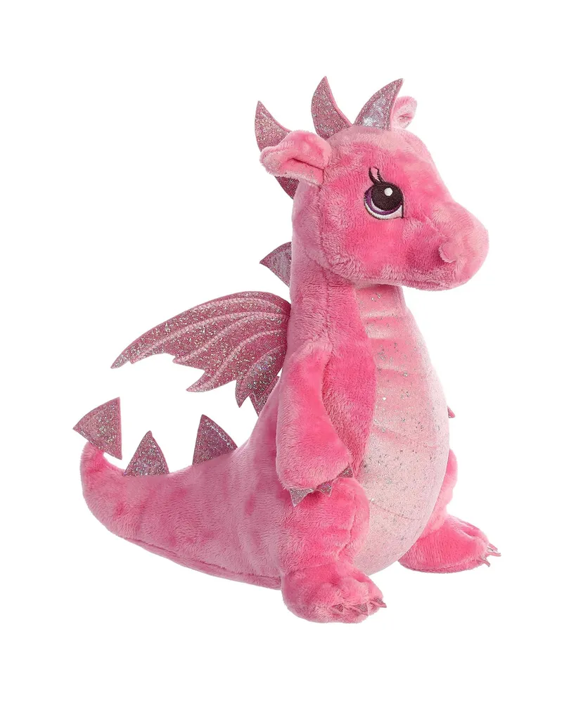 Aurora Medium Dahlia Dragon Sparkle Tales Enchanting Plush Toy Pink 12.5"