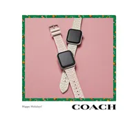 Coach Pearlized Signature C Silicone Strap for 38, 40