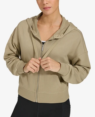 Calvin Klein Women's French Terry Long-Sleeve Zip-Up Hoodie