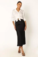 Petal and Pup Women's Nellie Satin Midi Skirt