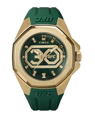 Timex Ufc Men's Pro Analog Green Resin Watch, 44mm