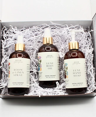 Roam Homegrown 3 Pc Santal Coconut Bath Plus Body Gift Set