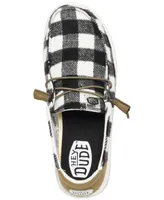 Hey Dude Women's Wendy Plaid Casual Sneakers from Finish Line