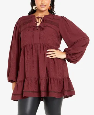 Avenue Plus Brielle Tunic Relaxed Fit Dress