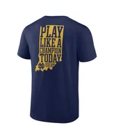 Men's Fanatics Navy Notre Dame Fighting Irish Hometown Play Like A Champion Today 2-Hit T-shirt