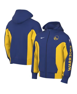 Men's Nike Royal Golden State Warriors 2023/24 Authentic Showtime Performance Full-Zip Hoodie