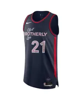 Men's Nike Joel Embiid Navy Philadelphia 76ers 2023/24 Authentic Jersey - City Edition