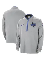 Men's Nike Silver Dallas Mavericks 2023/24 City Edition Authentic Coaches Half-Zip Jacket