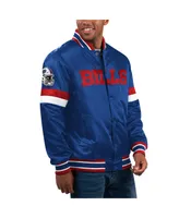 Men's Starter Royal Buffalo Bills Home Game Satin Full-Snap Varsity Jacket